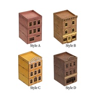 [Homyl478] 3D Wooden Puzzle, 1:72 Scale, Architectural Model, Handcrafted Item, Unpainted House Mode