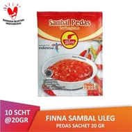 Spicy Uleg Sambal 1 Pack 10 Sachets of Finna Spicy Sambal Uleg Spicy Sambal Finna Food