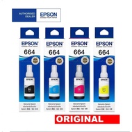 (พร้อมกล่อง)Epson 664 BKCMY L100/110/120/200/210/220/300/310/350/355/360/365/380/385/455/485/550/555