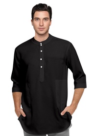 Lelaki Kurta Berkolar Exclusive Como Crepe Murah Kurta Baju Round Bottom - Hamza