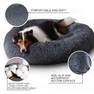 Pet Bed Round Dog Bed Cat Bed Soft Plush Dog Bed Washable Solid Color Pet Bed Sleeping Mat