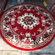 Ambal Almaya 160x160cm Round Carpet Rug under the living room table