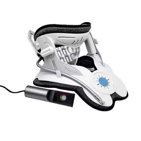 A27U Upgraded Neck Traction Device With Electric Air Pump, Adjustable Cervical Neck Stretcher For Pa