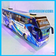Miniatur Bus Lampu Telolet Basuri Remote Control
