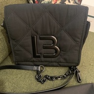 BIMBA Y LOLA SLING BAG CANVAS BLACK PRELOVED