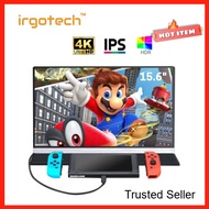 [ Local Ready Stocks ] IRGOTECH Portable Gaming Monitor 4K IPS  Monitor 15.6 inch ultra slim Portabl