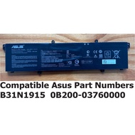 BATTERY ASUS B31N1915 C31N1915 EXPERTBook B1 B1400CEAE B1500CEAE BR1100CK BR1100FK BR1100FX L1 L1400
