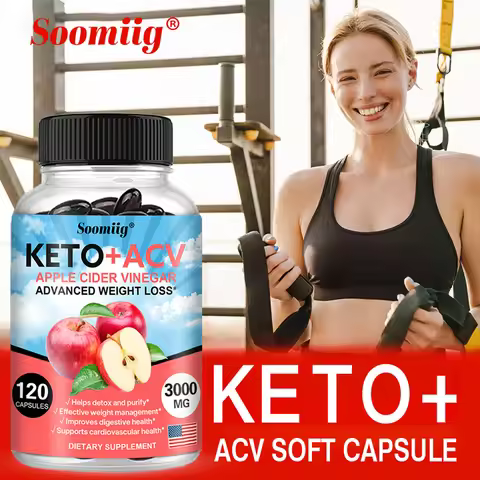 KETO + Apple Cider Vinegar Capsules - Detox, Fat Burning, Weight Management, Detox, Appetite Suppres