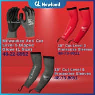 Milwaukee Sleeve / 18" Cut Level 3 / Cut Level 5 Protective Sleeves / Milwaukee Glove (48-73-9031 / 48-73-9051)