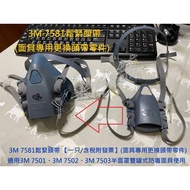 3M 7581 Elastic Headband Set Replacement Accessories Suitable For 7501 7502 7503 Half Mask Double Ca