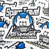 法鬥太空人 貼紙 霧面 厚磅 超耐磨貼紙 防刮 防水貼紙 車貼