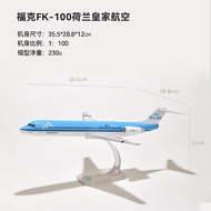 Assembled Airplane Model Fokker FK100 McDonnell MD11 Royal Air Boeing 787 Simulation Aviation Model 
