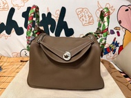 Hermes Lindy 30 大象灰銀扣