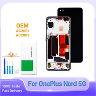 AC2003 AC2001 100% Tested Original Lcd For OnePlus Nord 5G Display Touch Screen Digitizer Panel Asse