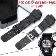 สายนาฬิกาเรซินสำหรับ Casio G-Shock GW9300 GW9400 GW-9400 GW-9300 G-9300กันน้ำผู้ชายห่วงนาฬิกาข้อมือส