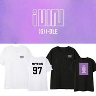 Gidle Concert Merchandise GIDLE Same Style Clothes Cheer Short-Sleeved T-Shirt Loose Fashion Summer 
