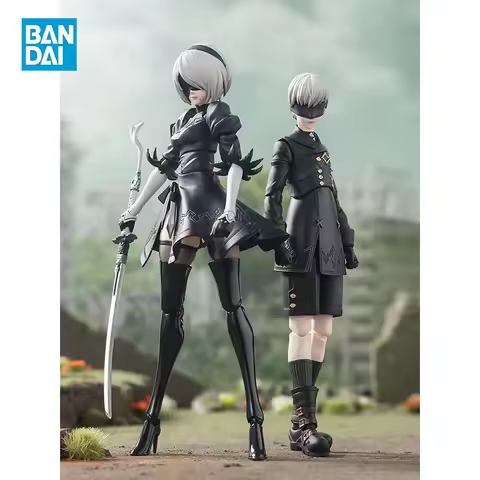 Original Bandai S.H.Figuarts NIER AUTOMATA 2B SHF In Stock Anime Action Collection Figures Model Toy