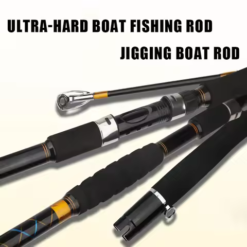 1.8M Portable Saltwater Offshore Heavy 2-Piece Spinning Rod 30-60lb Fishing Rod Boat Jigging Trollin
