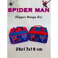 Tas Bekal Tupperware Spiderman Resleting Bunga Es