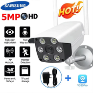 【ซื้อ 1 แถม 1 】Samsung กล้องวงจรปิด CCTV Camera Wifi V380 Pro 5G กล้องวงจรปิดไร้สาย 360 กล้องวงจรปิดดูผ่านมือถือ Indoor Outdoor กล้องรักษาความปลอดภัย IP Security Camera 8ล้านพิกเซล full HD กล้องอินฟาเรด