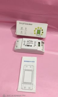 🙏蝕賣/不設退貨🙏、全新貨品、SMART BREAKER 迷你智能WIFI開關、90-250v、最大功率1200W/10A、遙距手機控制開關、實物圖片