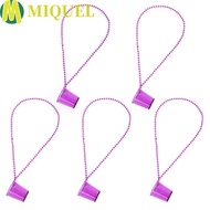 MIQUELZA 5Pcs Shot Glass on Beaded Necklace, Hanging Transparent Bachelorette Party Shot Glasses, Li