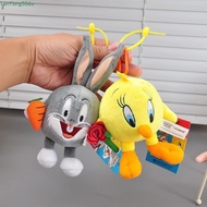 LANFENG Looney Tunes Plush Pendant, Daffy Duck Stuffed Animal Bugs Bunny Keychain, Cute Tasmanian De