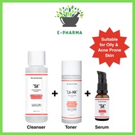The Pastels Shop SA Daily Exfoliating Cleanser 140ml + "LA-MA" Daily Exfoliating Toner 100ml + SA Ac