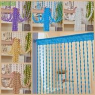 KIKO2E Beaded String Curtain, Tassel 1*2M Beaded Door Curtain, Window Treatment Door Curtain Solid C