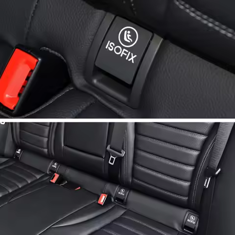 Car Rear Child ISOFIX Switch 2059200513 Rear Child Seat Safe ISOFIX Cover for Mercedes C Class W205 