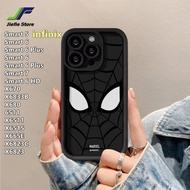 เคสโทรศัพท์มือถือ JieFie สำหรับ Infinix Smart 5 Smart 6 Plus Smart 6 Plus 6 Smart 6 Plus Smart 6 Plus Smart 7 Smart 6 HD X670 X6833B X680 X6511 X6515 X665E X6823C X6823 4G 5G ดีไซน์ใหม่การ์ตูน Marvel Spider-Man ฝาครอบแม่พิมพ์กลมขอบตรง