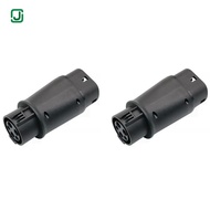 [lawrence_nehemiah.]2X EVSE EV Adaptor 32A J1772 Type 1 to Type 2 Plug EV Adapter, Electric Cars Veh