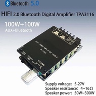 ZK-1002T 100Wx2 Bluetooth 5.0 ปรับเสียงเบสสูงซับวูฟเฟอร์เครื่องขยายเสียงช่องเสียงกำลังสูงสเตอริโอเบส