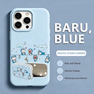 Doraemon Aesthetic Fresh Stand hp CuteCermin Casing Realme C85 Pro C71 Note 60X 70 C75X Casing