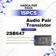 2SB647 - TRANSISTOR 2SD667 2SB647 NPN-PNP AUDIO PAIR PRE AMPLIFIER TR D667 B647