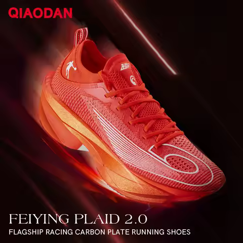 QIAODAN FEIYING Plaid 2.0 for Unisex 2025 New Professional Marathons Breathable Anti-slip Shock-Abso