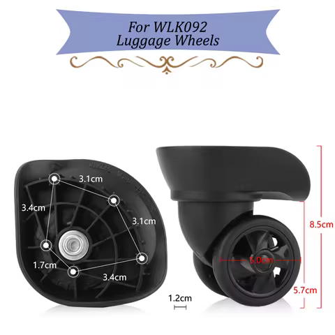Suitable for WLK092 Suitcase Universal Wheel Luggage Accessories Spare Parts for Trolleys Wheel Repl