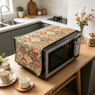 30cm×90cm Decorative Cotton Linen Microwave Dust Cover Household Kitchen Oven Dust Proof Protector S