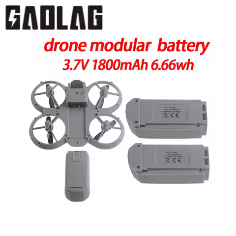 3.7V 1800mAh 6.66Wh Modular Drone Battery Rechargeable Lithium Battery For RC Quadcopter