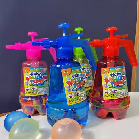 Outdoor Activities Air Water Bomb Balloon Pump Automatic Sealing Balloons Large Capacity Water Ballo