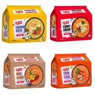 DONMI Chicken Soto 110g x5 | Kari Laksa 135g x5 | Mee Siam 100g x5 | Tomyam 110g x5