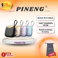 NEW Model Pineng PN830PD Smallest Powerbank (10000mAh) typec input/output FAST CHARGING  + FREE POUC
