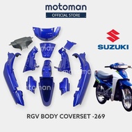 Suzuki RG Coverset Complete RU 110 RG Sport Cover Set Biru Cair RGSport 269 RG110 RG 110 Rgs Coverset Body Set