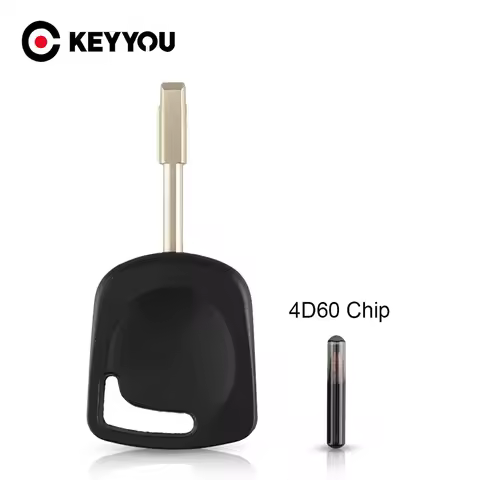 KEYYOU 4D60 Chip Transponder Key Shell Case For Ford Focus Mondeo KA Fiesta Escort Jaguar XJ8 Transi