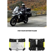 Upgrade Aluminium Motorcycle Top Box 45L Large Capacity Waterproof X design Motorcycle Storage Top Box with lock