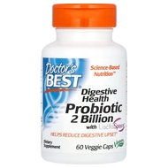 Doctor's Best, Digestive Health, Probiotic 2 Billion with LactoSpore, 2 Billion, 60 Veggie Caps
