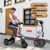 Foldable Multi-Purpose Electric Vehicle Adult Lithium Battery Electric Tricycle Portable Small Scoot