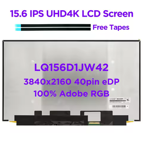 Original 15.6" IPS Laptop LCD Screen LQ156D1JW42 fit B156ZAN03.2 NE156QUM-N62 For ThinkPad P51 P52 U