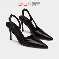 Giày cao gót bít mũi nữ DILY quai cut-out sang trọng giày slingback nữ gót nhọn cao 8cm AA0478