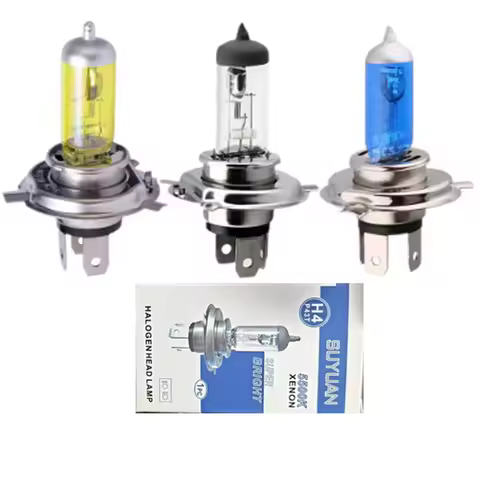 H4 12V Halogen Bulb h4 super white Fog Lights High Power Car Headlights Lamp 5500K 6000K 55W P43T 90